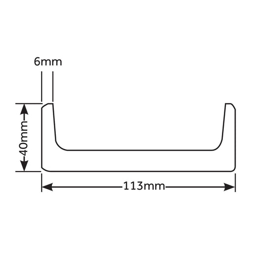 Corner Post Rear Channel Insert